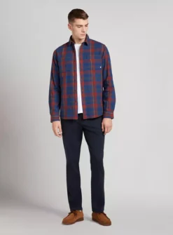 FARAH Baird Check Long Sleeve Shirt L
