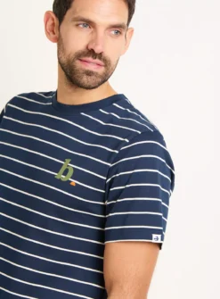 BRAKEBURN Navy Stripe Tee XL -The Sleek Ward Sales tuc144097542 Navy R Z003A