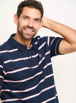BRAKEBURN Stripe Polo XXL -The Sleek Ward Sales tuc144099492 Navy R Z005A