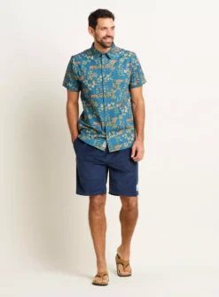 BRAKEBURN Botanical Tiger Shirt XXL