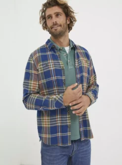 FATFACE Waddon Indigo Check Shirt XXXXL 11 FATFACE Waddon Indigo Check Shirt XXXXL -The Sleek Ward Sales tuc144133857 Navy R Z001A