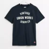 UNION WORKS Navy Salute Graphic T-ShirtXXL -The Sleek Ward Sales tuc144178318 Navy R Z001A