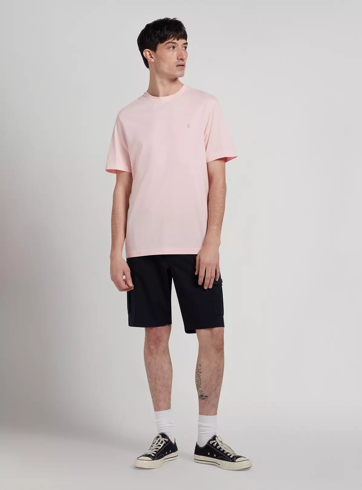 FARAH Eddie Short Sleeve Basic Tee Rose Pink XL 4 FARAH Eddie Short Sleeve Basic Tee Rose Pink XL - Image 2