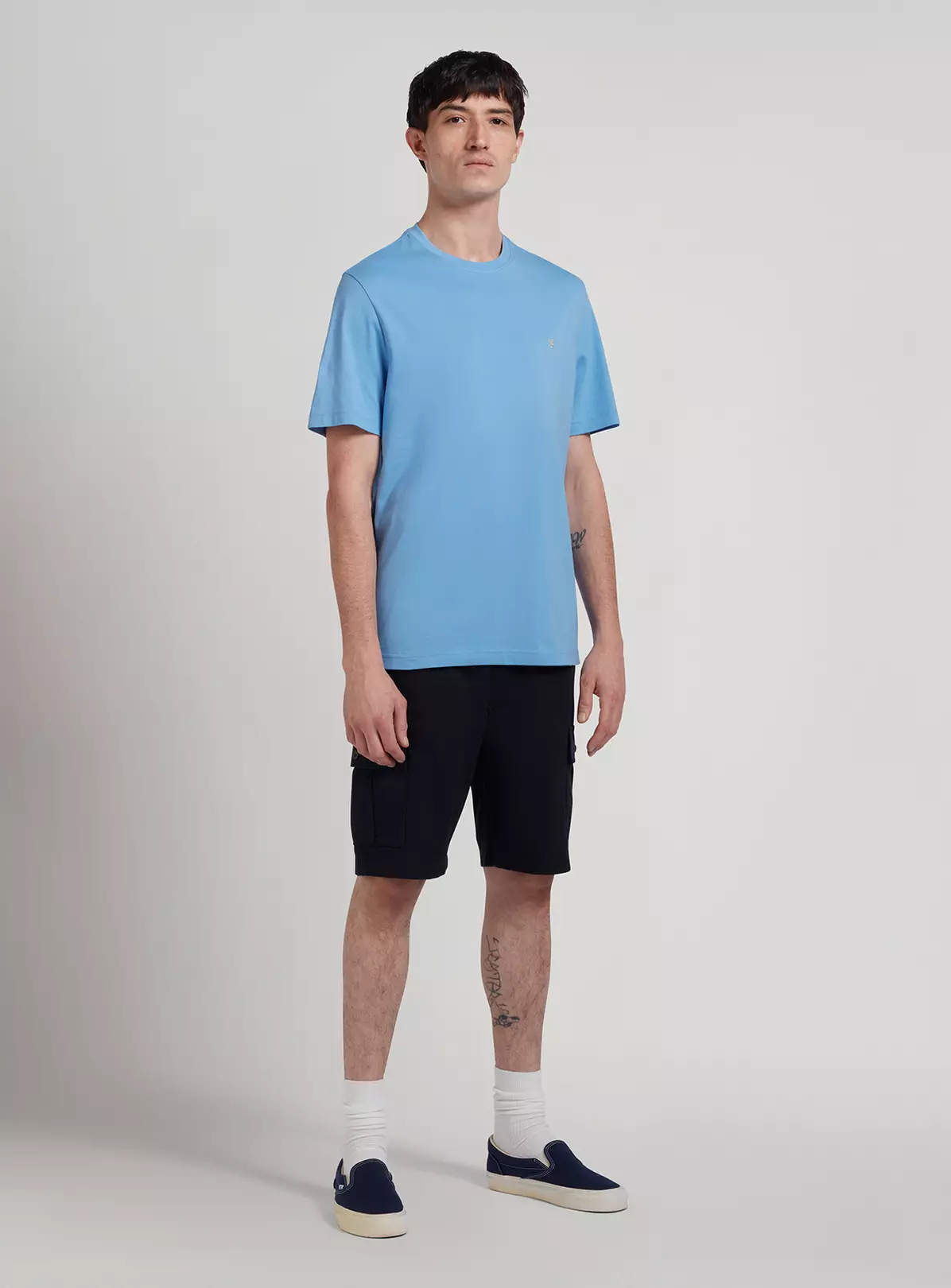 FARAH Eddie Short Sleeve Basic Tee Reef Blue XXL 4 FARAH Eddie Short Sleeve Basic Tee Reef Blue XXL - Image 2
