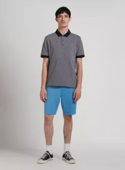 FARAH Ferris Short Sleeve Jaquard Polo XL -The Sleek Ward Sales tuc144206235 Navy R Z001A 1