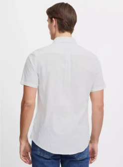 CASUAL FRIDAY White Linen Short Sleeve Shirt M