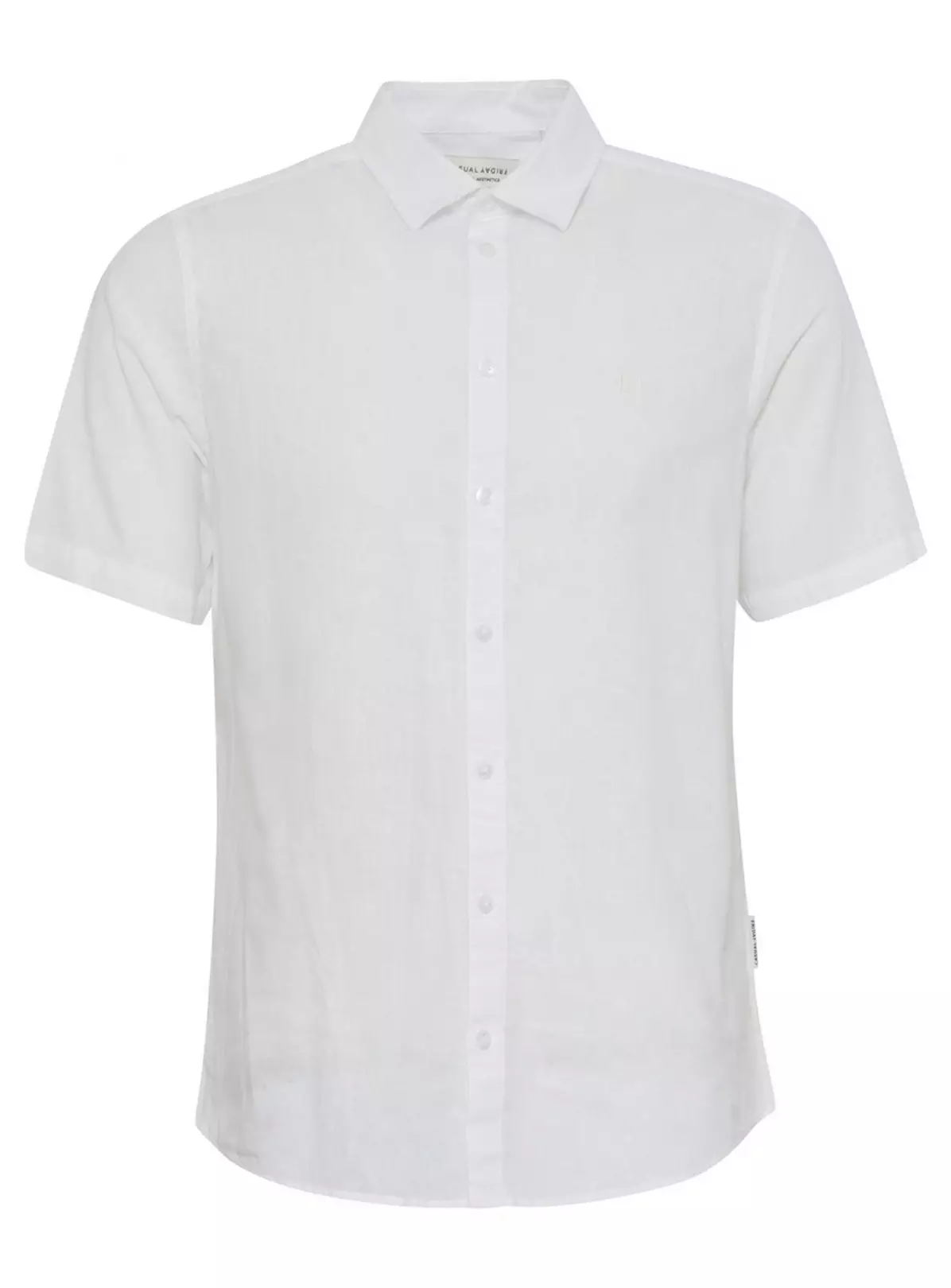 CASUAL FRIDAY White Linen Short Sleeve Shirt XXL 5 CASUAL FRIDAY White Linen Short Sleeve Shirt XXL - Image 3