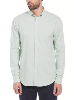 ORIGINAL PENGUIN Ls Oxford Stretch Shirt S -The Sleek Ward Sales tuc144240919 Green R Z001A