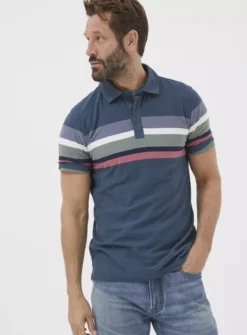 FATFACE Perranporth Chest Stripe Polo Shirt XXL -The Sleek Ward Sales tuc144325390 Navy R Z001A 1