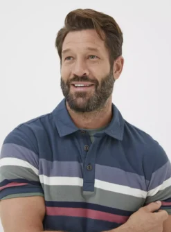 FATFACE Perranporth Chest Stripe Polo Shirt XXL -The Sleek Ward Sales tuc144325390 Navy R Z003A 1