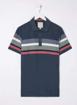 FATFACE Perranporth Chest Stripe Polo Shirt XXL -The Sleek Ward Sales tuc144325390 Navy R Z005A 1