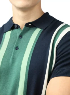 BEN SHERMAN Vertical Stripe Polo L -The Sleek Ward Sales tuc144418625 Navy R Z004A 1