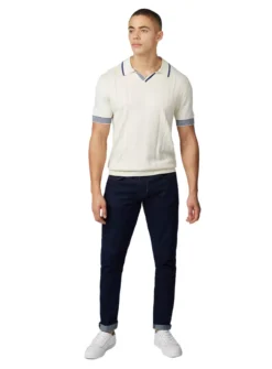 BEN SHERMAN Open Neck Polo XL
