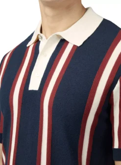 BEN SHERMAN Mod Knitted Rugby Top XL -The Sleek Ward Sales tuc144420979 Navy R Z004A