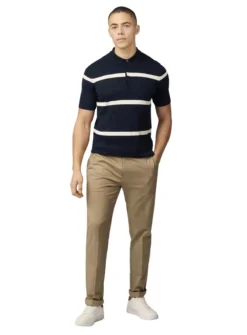 BEN SHERMAN Argyle Stripe Polo XL 9 BEN SHERMAN Argyle Stripe Polo XL -The Sleek Ward Sales tuc144421381 Navy R Z002A
