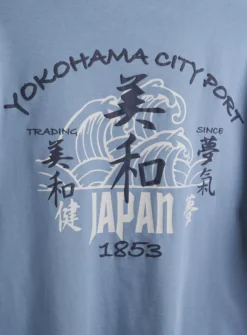 Blue Japanese Graphic Long Sleeve T-Shirt M 11 Blue Japanese Graphic Long Sleeve T-Shirt M -The Sleek Ward Sales tuc144460671 Blue R Z004A 1