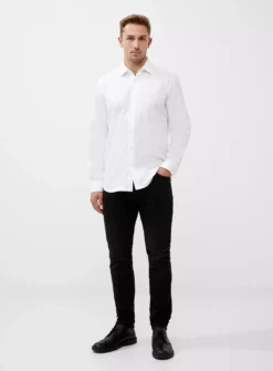 FRENCH CONNECTION Dobby Texture Shirt XXL -The Sleek Ward Sales tuc144494652 White R Z002A 1