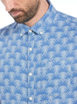 ORIGINAL PENGUIN Short Sleeve Delave Linen Shirt XL 7 ORIGINAL PENGUIN Short Sleeve Delave Linen Shirt XL -The Sleek Ward Sales tuc144522941 Blue R Z002A