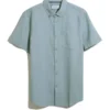 ORIGINAL PENGUIN Short Sleeve Cotton Textured Shirt XL -The Sleek Ward Sales tuc144523812 Blue R Z003A 1