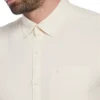 ORIGINAL PENGUIN Short Sleeve Cotton Textured Shirt L -The Sleek Ward Sales tuc144524081 Ivory R Z002A