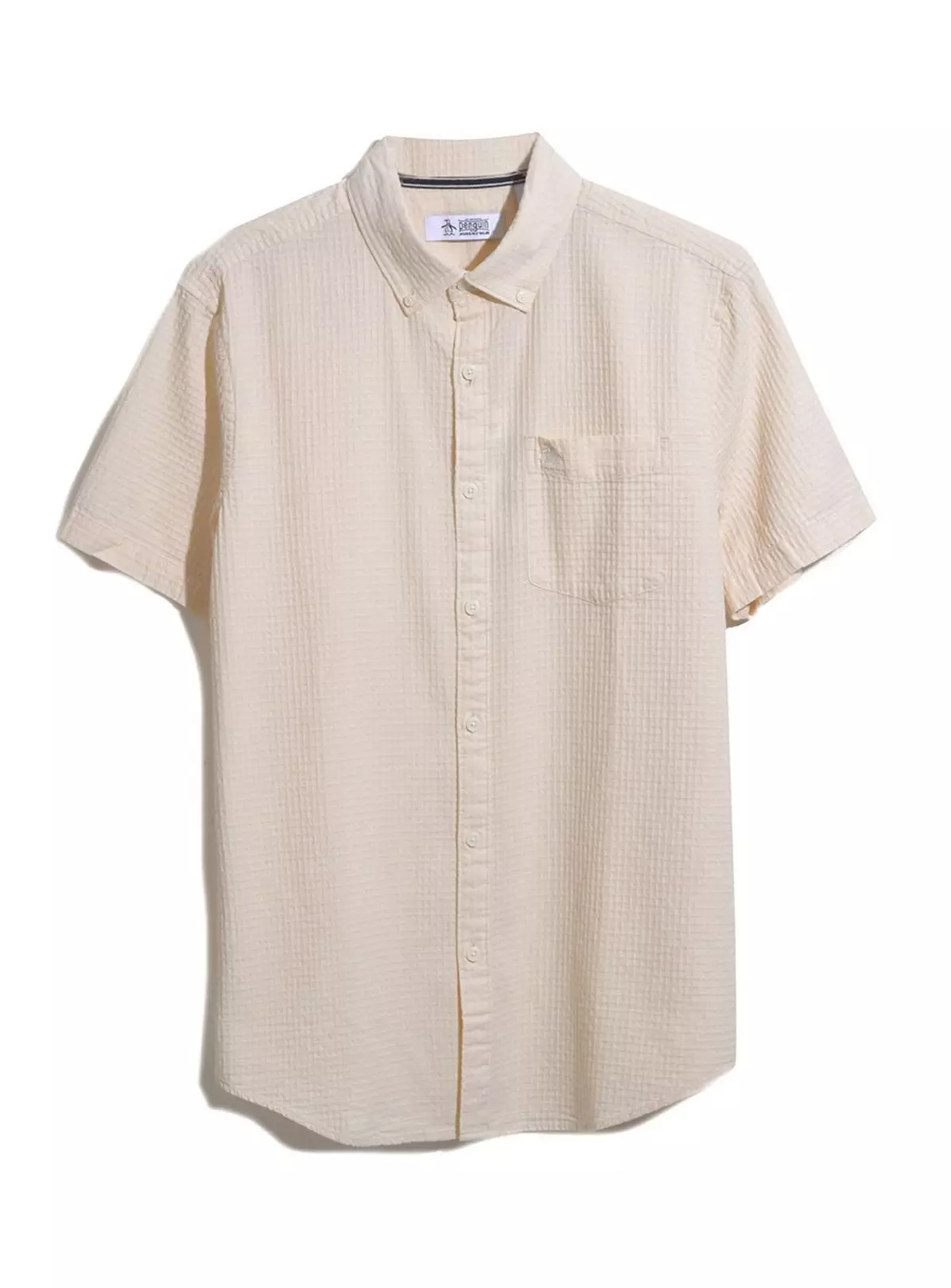 ORIGINAL PENGUIN Short Sleeve Cotton Textured Shirt L 4 ORIGINAL PENGUIN Short Sleeve Cotton Textured Shirt L - Image 2