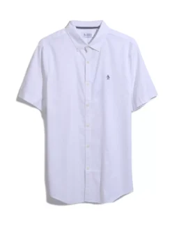 ORIGINAL PENGUIN Short Sleeve Oxford Stretch Shirt XXL 6 ORIGINAL PENGUIN Short Sleeve Oxford Stretch Shirt XXL -The Sleek Ward Sales tuc144524735 White R Z003A
