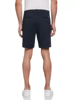 ORIGINAL PENGUIN 8" Organic Cotton Stretch Shorts W32 L32